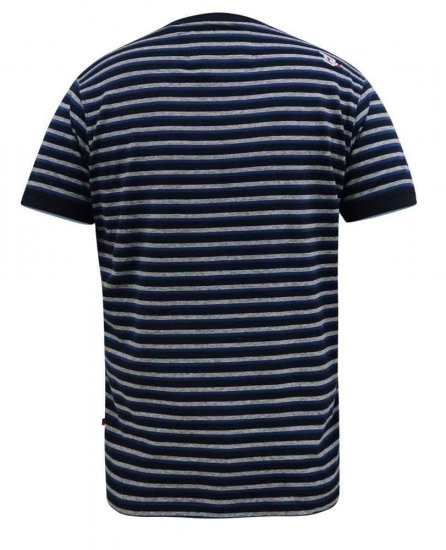 D555 Beamont Jacquard Stripe T-Shirt - T-shirts - T-shirts Homme Grande Taille