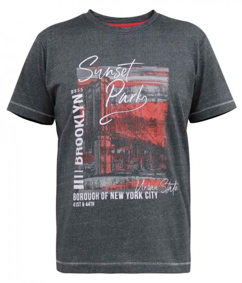 D555 Bramfield Sunset Park Brooklyn Printed T-Shirt - T-shirts - T-shirts Homme Grande Taille