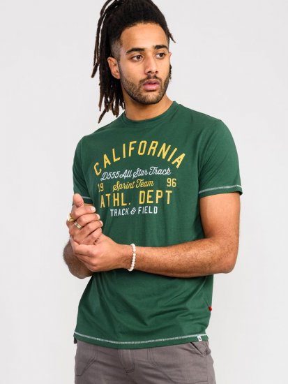 D555 Parnwell California Athletics Printed T-Shirt - T-shirts - T-shirts Homme Grande Taille