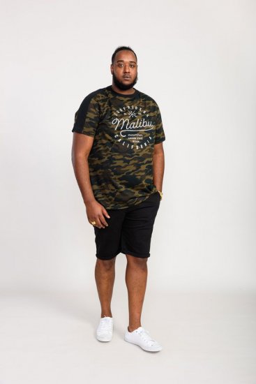 D555 Sullivan Ao Camo T-Shirt With Chest Print - T-shirts - T-shirts Homme Grande Taille