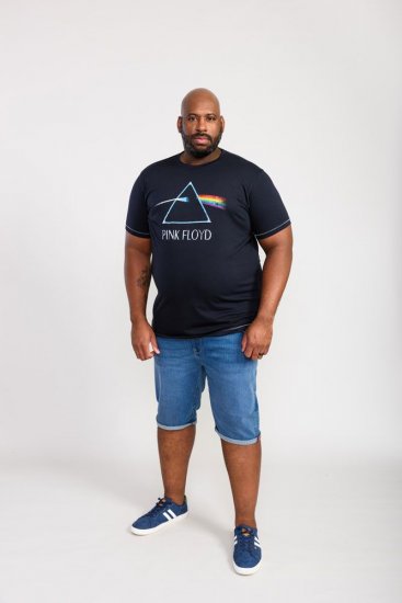D555 Eclipse Official Pink Floyd Printed Crew Neck T-Shirt - T-shirts - T-shirts Homme Grande Taille