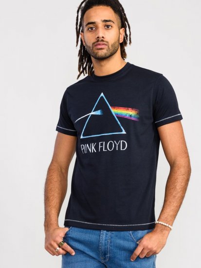 D555 Eclipse Official Pink Floyd Printed Crew Neck T-Shirt - T-shirts - T-shirts Homme Grande Taille