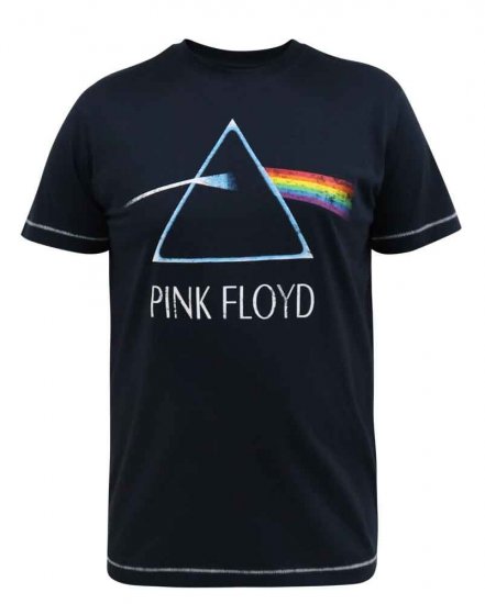 D555 Eclipse Official Pink Floyd Printed Crew Neck T-Shirt - T-shirts - T-shirts Homme Grande Taille