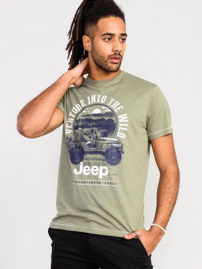 D555 Hibbert Official Jeep Printed T-Shirt - T-shirts - T-shirts Homme Grande Taille