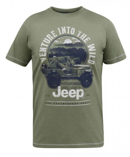 D555 Hibbert Official Jeep Printed T-Shirt - T-shirts - T-shirts Homme Grande Taille