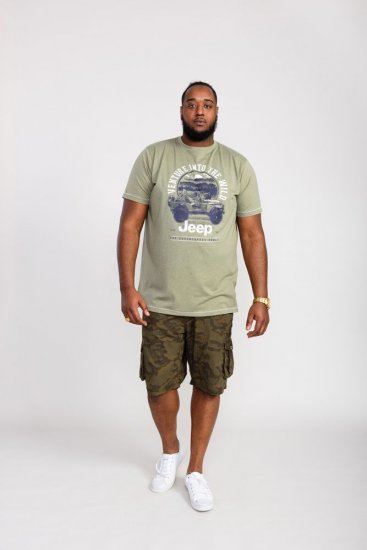 D555 Hibbert Official Jeep Printed T-Shirt - T-shirts - T-shirts Homme Grande Taille