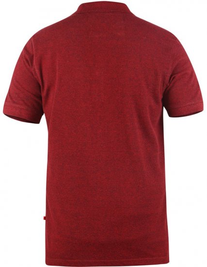D555 WINCHESTER Red Polo Shirt - Polos - Polos homme grande taille