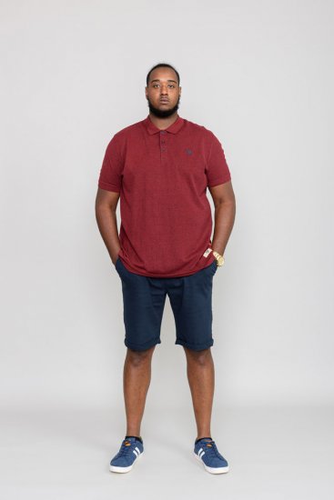 D555 WINCHESTER Red Polo Shirt - Polos - Polos homme grande taille