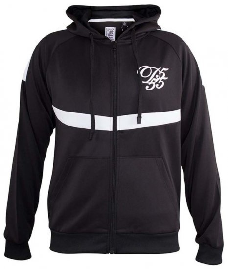 D555 Bristol Couture Zip Through Hoody Black - Sweatshirts & hoodies - Sweatshirts/Hoodies grande taille homme