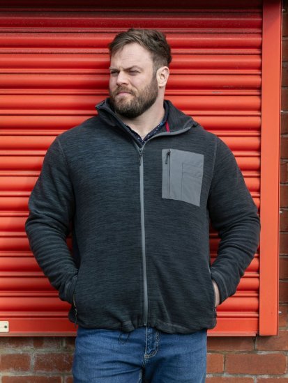 D555 Daly Quarter Zip Fleece Sweatshirt Noir/Gris - Sweatshirts & hoodies - Sweatshirts/Hoodies grande taille homme