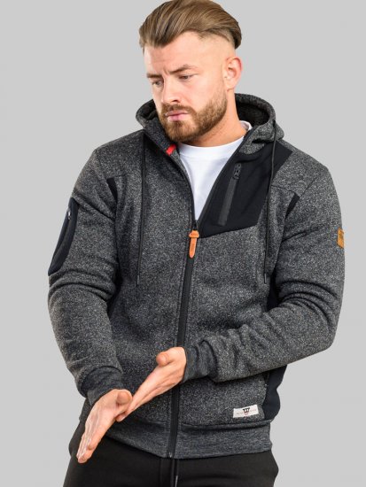 D555 Crofton Hoodie With Sherpa Lining - Sweatshirts & hoodies - Sweatshirts/Hoodies grande taille homme