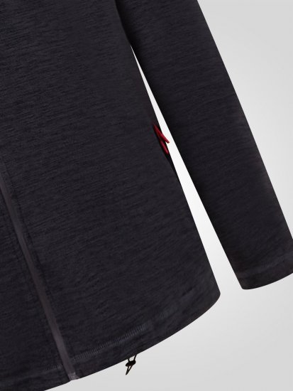 D555 Damien Micro Fleece Zip Through Hoody Noir/Gris - Sweatshirts & hoodies - Sweatshirts/Hoodies grande taille homme