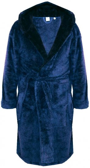 D555 Newquay Bathrobe Navy - Sous-vêtements & bain - Sous-vêtements Grande Taille