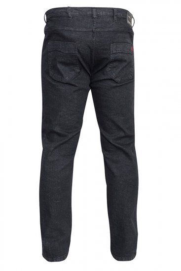 Duke Balfour Relaxed Comfort Fit Stretch Jeans With Elasticated Waist Black - Jeans et pantalons - Jeans et Pantalons grande taille 