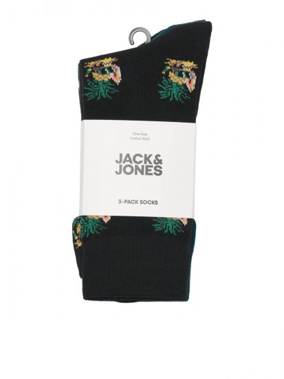 Jack & Jones Pineapple Skulls Chaussettes Noir lot de 3 - Sous-vêtements & bain - Sous-vêtements Grande Taille
