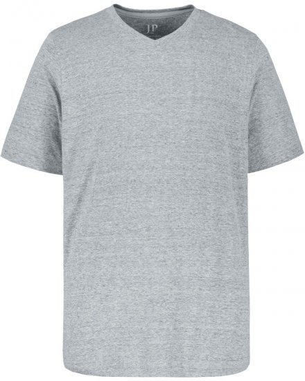 JP1880 702415 T-shirt à col V Gris chiné - T-shirts - T-shirts Homme Grande Taille