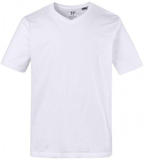 JP1880 702415 T-shirt à col V Blanc - T-shirts - T-shirts Homme Grande Taille
