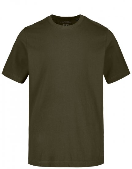 JP1880 702558 T-shirt à col rond Olive foncé - T-shirts - T-shirts Homme Grande Taille