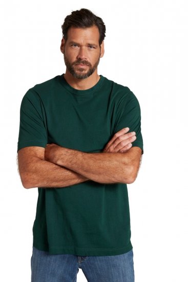 JP1880 702558 T-shirt à col rond Vert foncé - T-shirts - T-shirts Homme Grande Taille