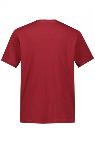 JP1880 702558 T-shirt à col rond Rouge foncé - T-shirts - T-shirts Homme Grande Taille