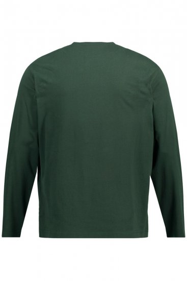 JP1880 Long Sleeve OEKO-TEX T-shirt Green - T-shirts - T-shirts Homme Grande Taille