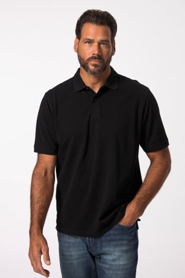 JP1880 702560 Polo en piqué de coton Noir - Polos - Polos homme grande taille