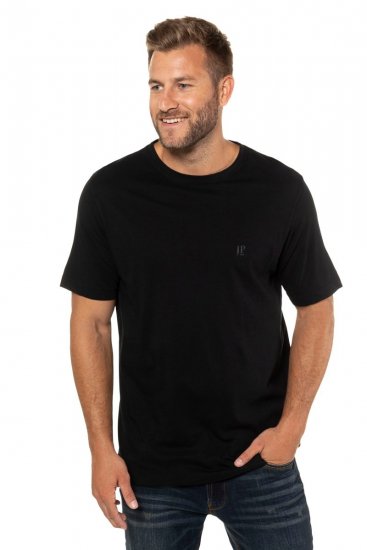 JP1880 702637 T-shirt à col rond lot de 2 Noir - T-shirts - T-shirts Homme Grande Taille