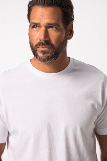JP1880 702637 T-shirt à col rond lot de 2 Blanc - T-shirts - T-shirts Homme Grande Taille