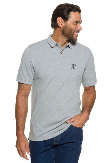 JP1880 704317 Polo lot de 2 Bleu marine/Gris chiné - Polos - Polos homme grande taille
