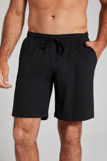JP1880 Shorts Elastic Waistband Black - Pantalons/shorts de survêtement - Survêtement/jogging grandes tailles