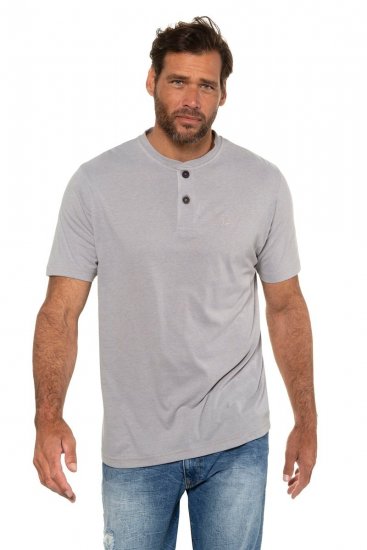 JP1880 708420 T-shirt Henley lot de 2 Gris chiné - T-shirts - T-shirts Homme Grande Taille