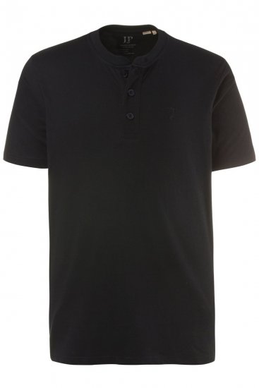 JP1880 708420 T-shirt Henley lot de 2 Noir - T-shirts - T-shirts Homme Grande Taille