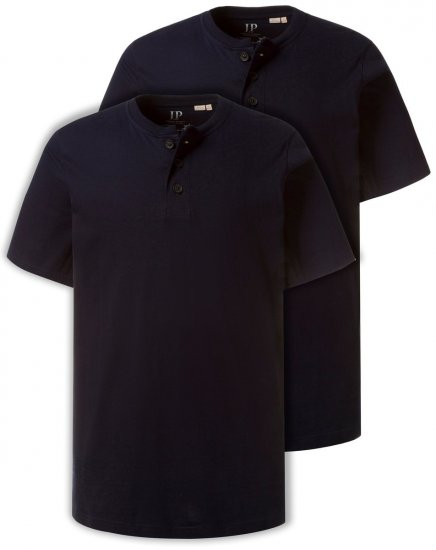 JP1880 708420 T-shirt Henley lot de 2 Bleu marine - T-shirts - T-shirts Homme Grande Taille