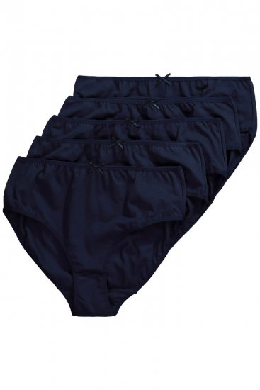 Ulla Popken 710201 Culottes lot de 5 Bleu marine - Culottes - 
