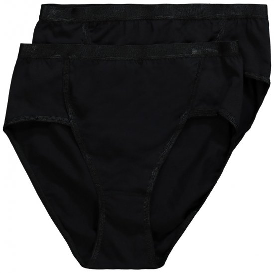 Ulla Popken 711214 Culottes lot de 2 Noir - Culottes - 