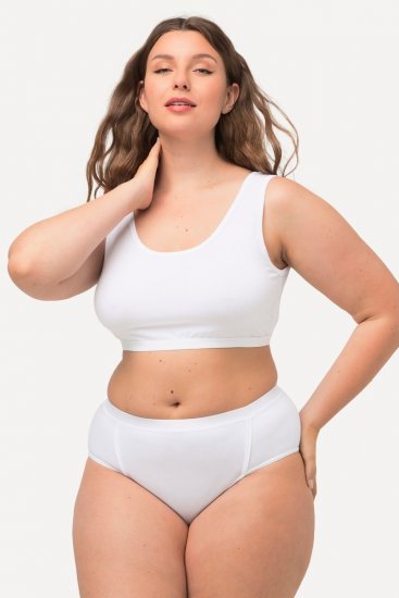 Ulla Popken 711214 Culottes lot de 2 Blanc - Culottes - 