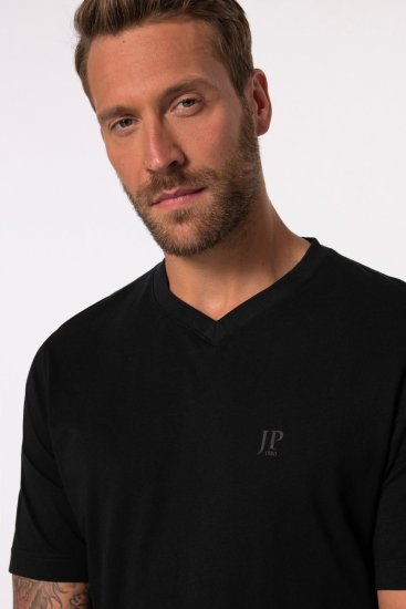 JP1880 711318 T-shirt à col V lot de 2 Noir - T-shirts - T-shirts Homme Grande Taille