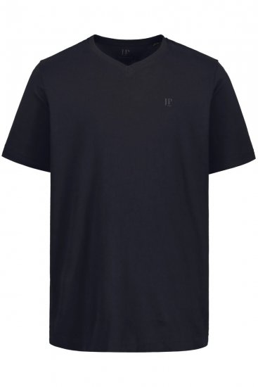 JP1880 711318 T-shirt à col V lot de 2 Noir - T-shirts - T-shirts Homme Grande Taille