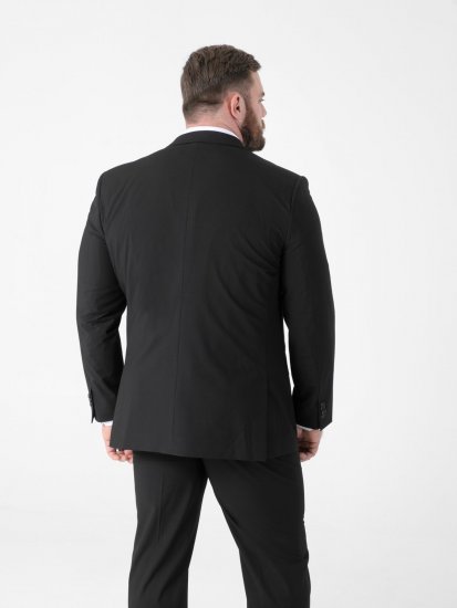 D555 Ted Veste de costume Noir - Costumes - Costumes grandes tailles 