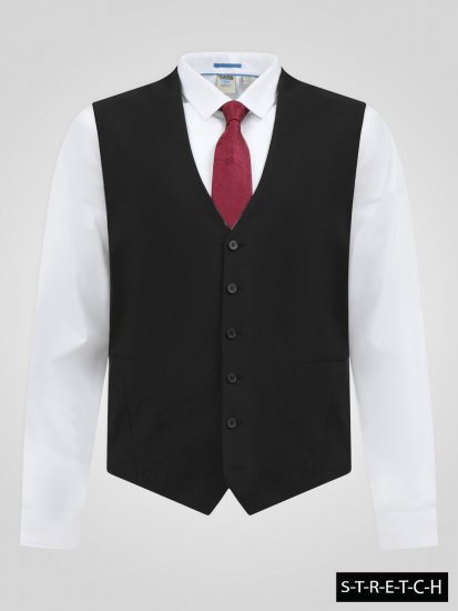 D555 Ted Gilet de costume Noir - Costumes - Costumes grandes tailles 
