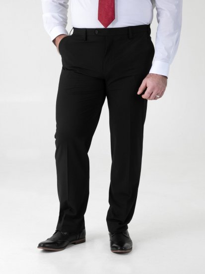 D555 Ted Pantalon de costume Noir - Costumes - Costumes grandes tailles 