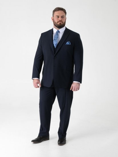 D555 Ted Veste de costume Bleu marine - Costumes - Costumes grandes tailles 