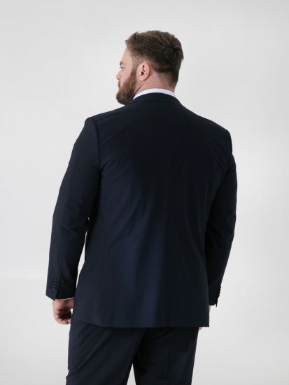D555 Ted Veste de costume Bleu marine - Costumes - Costumes grandes tailles 