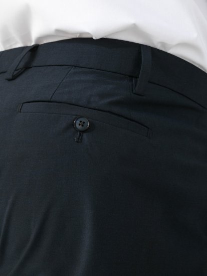 D555 Ted 4 Way Stretch Tailored Trouser Bleu marine - Costumes - Costumes grandes tailles 