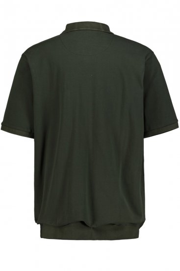 JP1880 712617 Polo coupe ventre Olive foncé - Polos - Polos homme grande taille