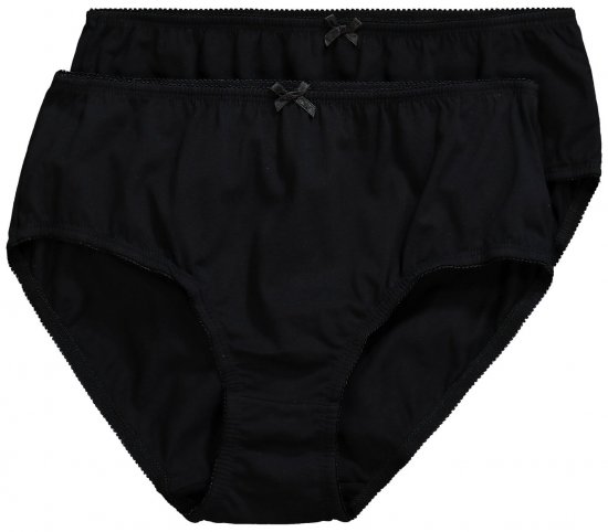 Ulla Popken 712882 Culottes lot de 2 Noir - Culottes - 