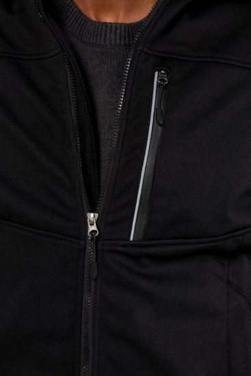 JP1880 714279 Veste softshell à doublure polaire Noir - Vestes - Vestes Homme Grandes Tailles