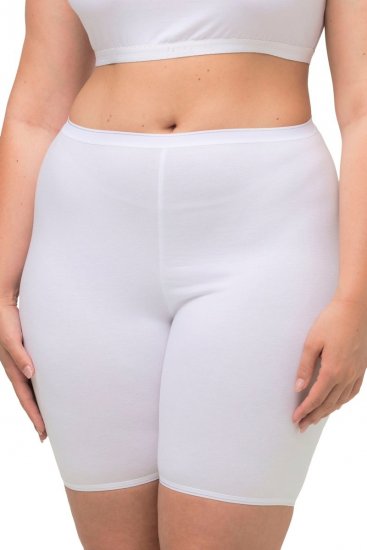 Ulla Popken 716595 Boxers avec protection des cuisses lot de 3 Blanc - Culottes - 