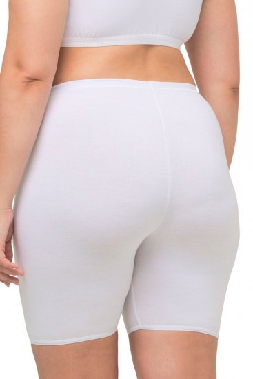 Ulla Popken 716595 Boxers avec protection des cuisses lot de 3 Blanc - Culottes - 