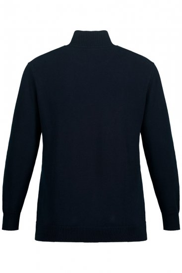 JP1880 716842 Pull tricoté col zippé Bleu marine - Sweatshirts & hoodies - Sweatshirts/Hoodies grande taille homme